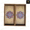 خرید تخته نرد ام دی اف طرح چوگان ابی