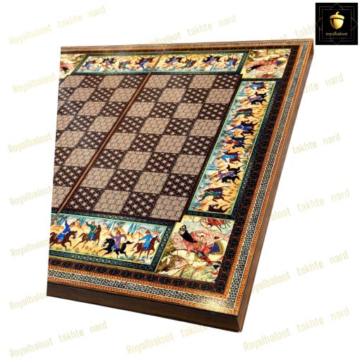 خرید تخته نرد ام دی اف طرح چوگان