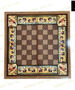 خرید تخته نرد ام دی اف طرح چوگان