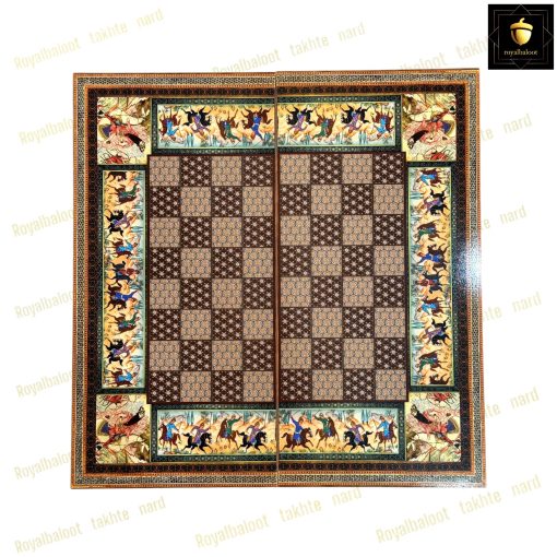 خرید تخته نرد ام دی اف طرح چوگان