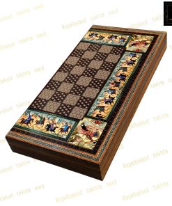 خرید تخته نرد ام دی اف طرح چوگان