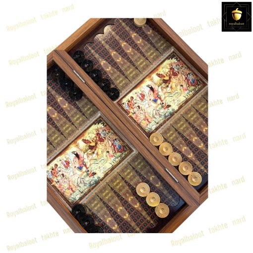 خرید تخته نرد ام دی اف طرح چوگان