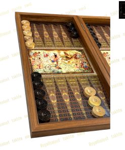 خرید تخته نرد ام دی اف طرح چوگان