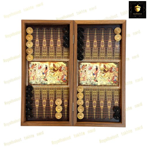 خرید تخته نرد ام دی اف طرح چوگان