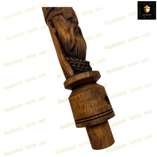 خرید تنه قلیان چوبی منبت رخ