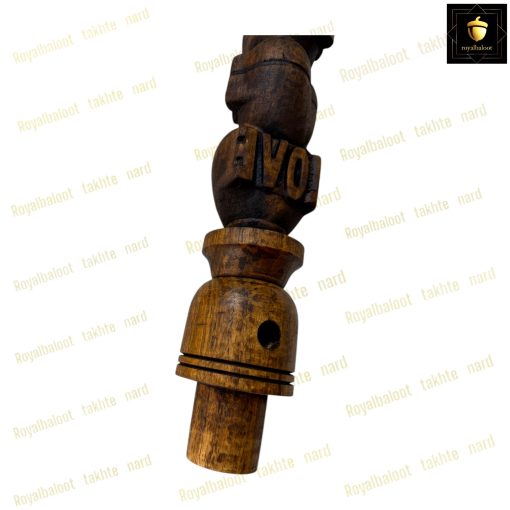 خرید تنه قلیان چوبی منبت قلب