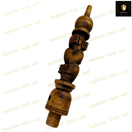 خرید تنه قلیان چوبی منبت قلب