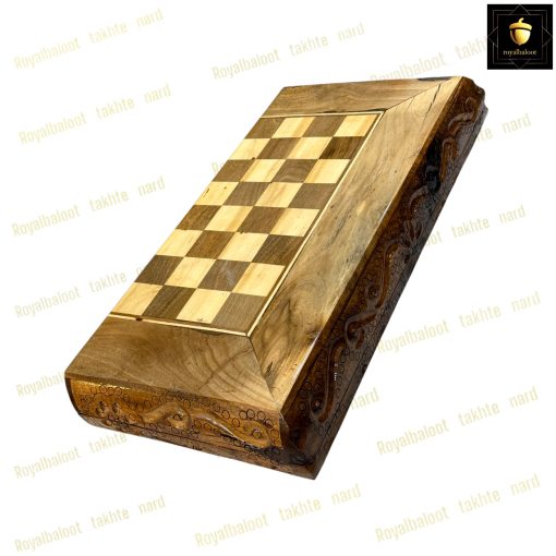 خرید تخته نرد ریشه گردو طبیعی دور منبت