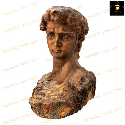 خرید مجسمه چوب گردو منبت مرد