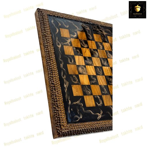 خرید تخته نرد گردو رزین منبت