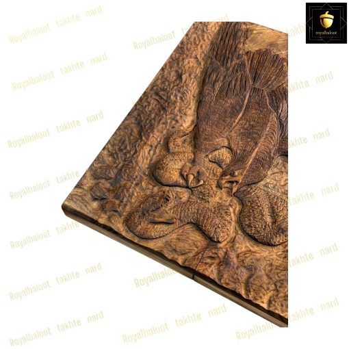 خرید تابلو تخته نرد منبت شکار عقاب