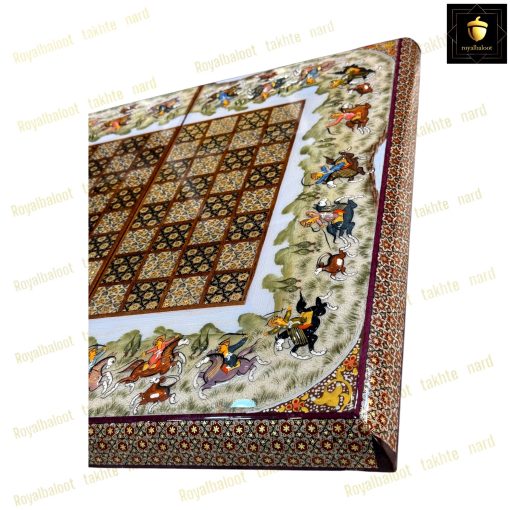 خرید تخته نرد خاتم شکار برجسته