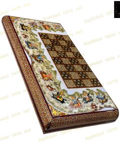 خرید تخته نرد خاتم شکار برجسته