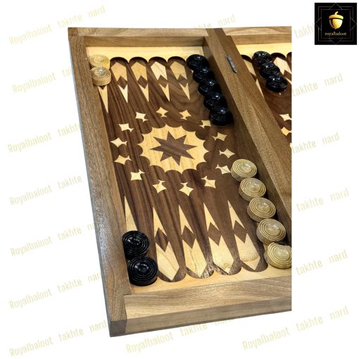 خرید تخته نرد گردو معرق خورشید
