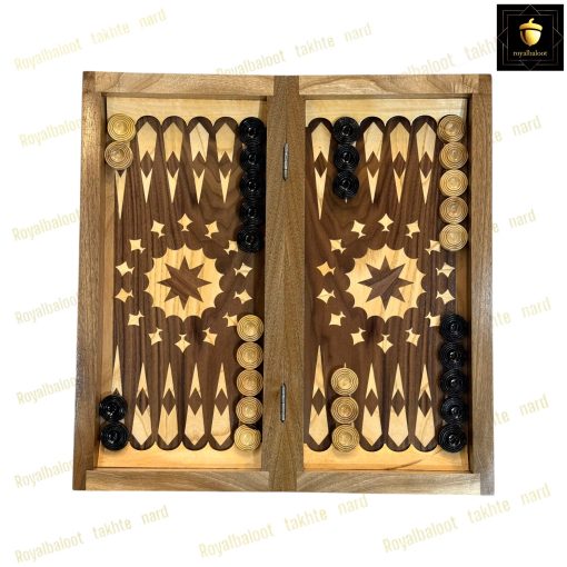 خرید تخته نرد گردو معرق خورشید