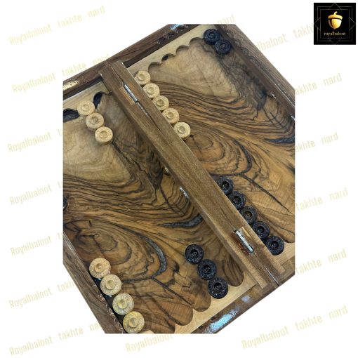 خرید تخته نرد ریشه گردو گره