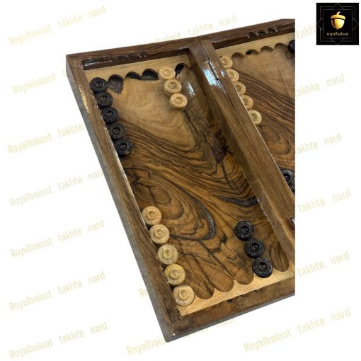 خرید تخته نرد ریشه گردو گره
