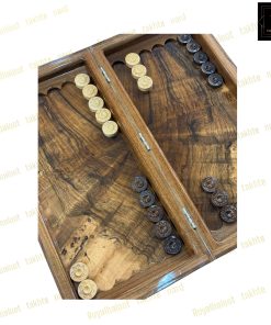 خرید تخته نرد ریشه گردو قرینه