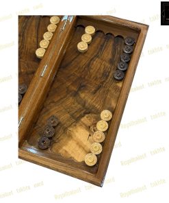 خرید تخته نرد ریشه گردو قرینه