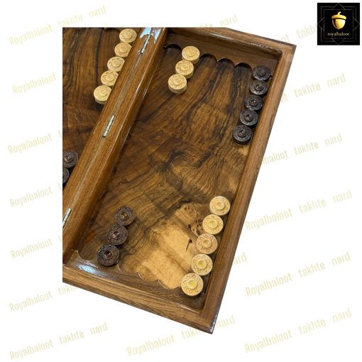 خرید تخته نرد ریشه گردو قرینه