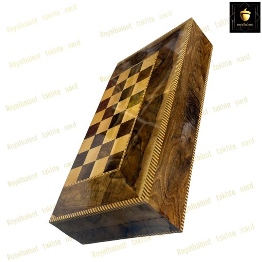 خرید تخته نرد ریشه گردو قاب سینی