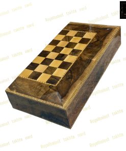 خرید تخته نرد ریشه گردو قاب سینی