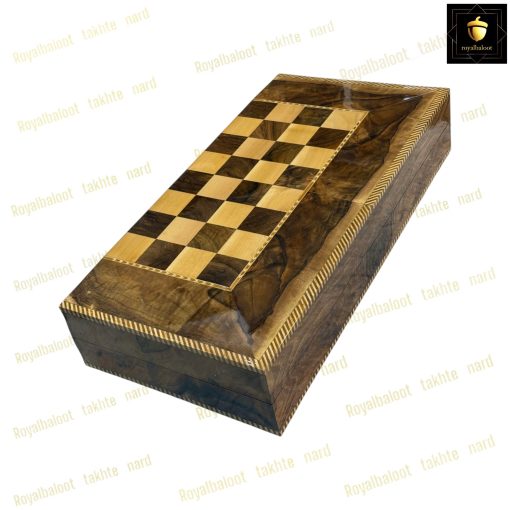 خرید تخته نرد ریشه گردو قاب سینی
