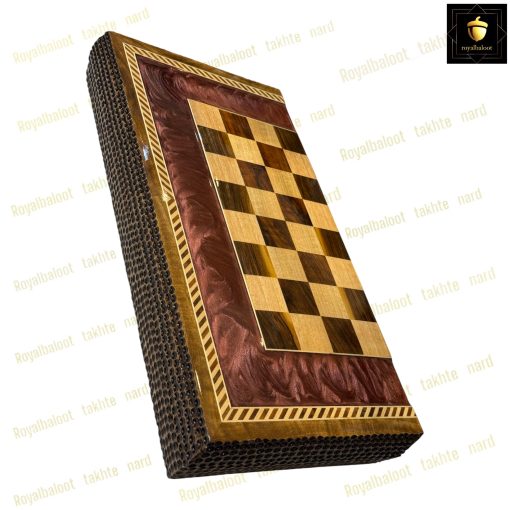 خرید تخته نرد گردو رزین معرق