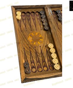 خرید تخته نرد گردو رزین معرق