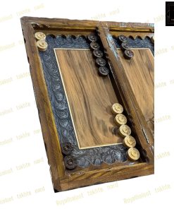 خرید تخته نرد ریشه گردو قاب سینی رزین