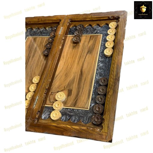 خرید تخته نرد ریشه گردو قاب سینی رزین