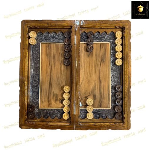 خرید تخته نرد ریشه گردو قاب سینی رزین