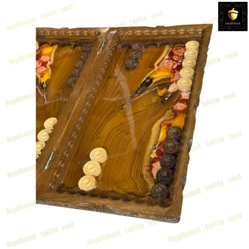 خرید تخته نرد گردو رزین افشان