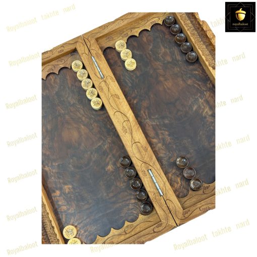 خرید تابلو تخته نرد گردو منبت مونالیزا