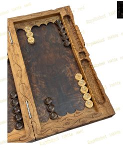 خرید تابلو تخته نرد گردو منبت مونالیزا