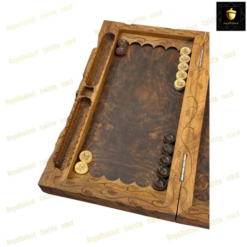 خرید تابلو تخته نرد گردو منبت مونالیزا