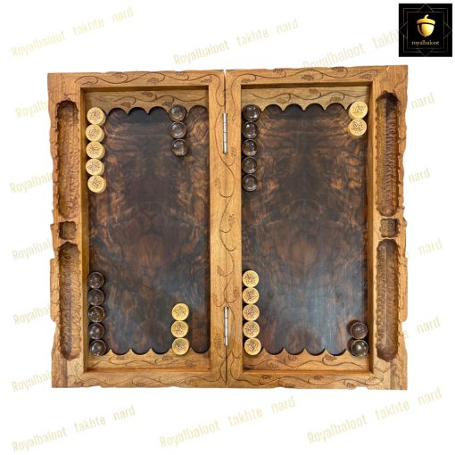 خرید تابلو تخته نرد گردو منبت مونالیزا