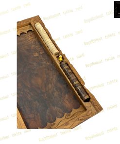 خرید تابلو تخته نرد گردو منبت مونالیزا