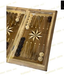خرید تخته نرد گردو دور منبت کار دست