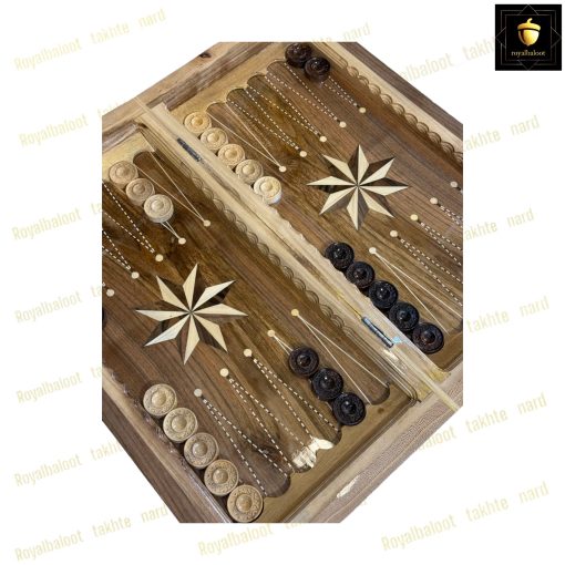 خرید تخته نرد گردو دور منبت کار دست