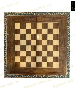 خرید تخته نرد گردو منبت رزین سبز