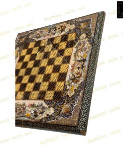 خرید تخته نرد خاتم نقاشی چوگان تذهیب
