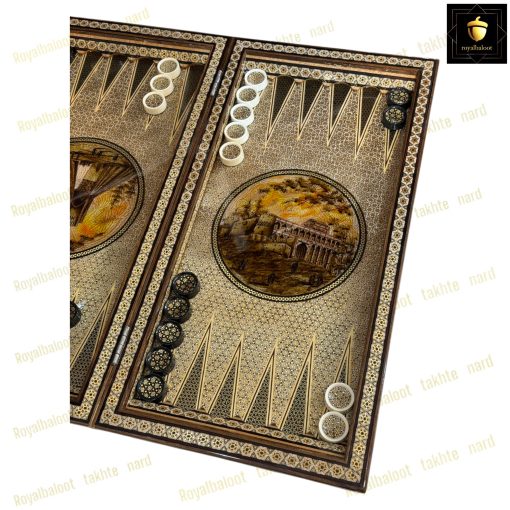 خرید تخته نرد خاتم نقاشی ابنیه اعلا