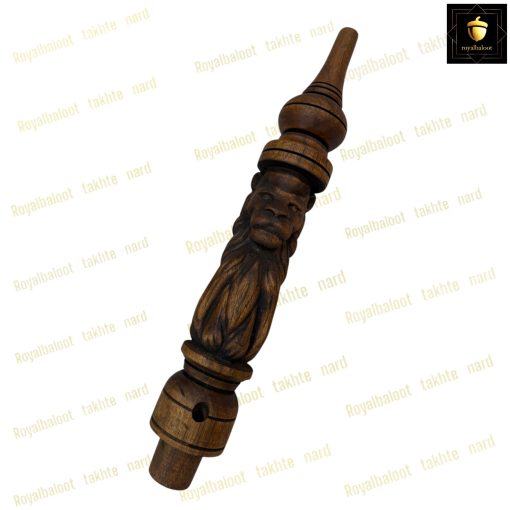 خرید تنه قلیان چوبی منبت شیر