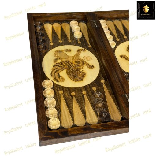 خرید تخته نرد راش هخامنشی پرکار معرق