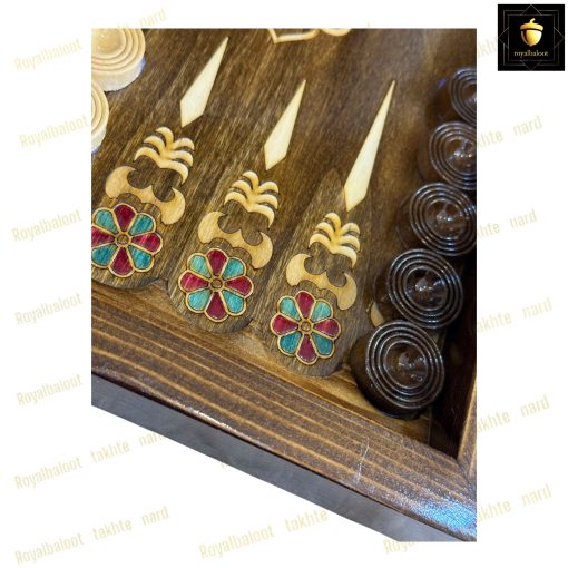 خرید تخته نرد راش معرق سنتی