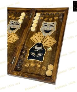خرید تخته نرد راش معرق ماسک