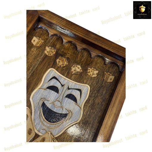 خرید تخته نرد راش معرق ماسک
