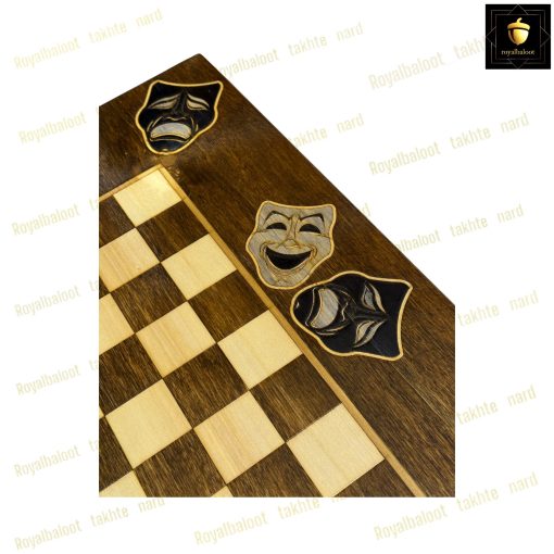 خرید تخته نرد راش معرق ماسک