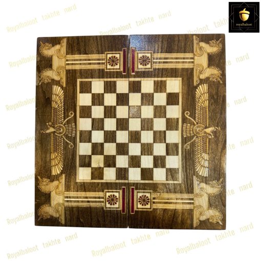 خرید تخته نرد چوب راش معرق پاسارگاد